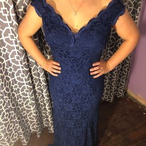 Royal Blue Lace Formal